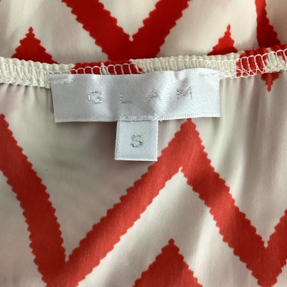 GLAM Chevron Print Cami Tank Top Small - Picture 6 of 7